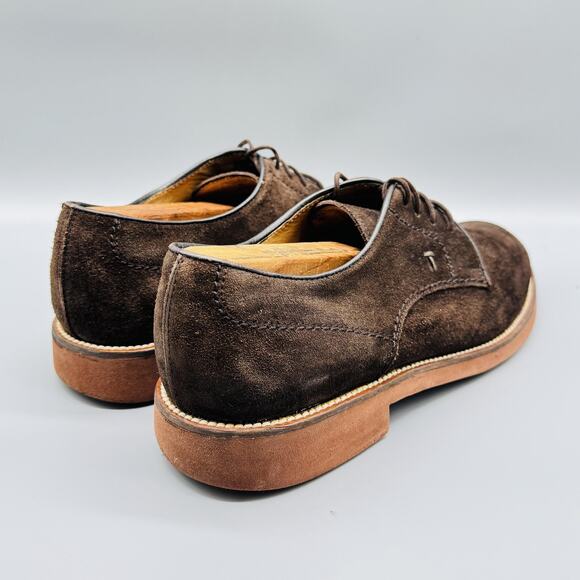 Tod\'s Shoes Mens 10 Brown Suede Derby Oxford Lace Up Dress Rubber Sole Comfort main image 9